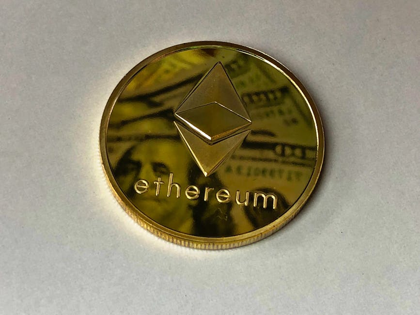 A realistic image showcasing the technology and innovation behind Ethereum, with a focus on its potential for growth and utility in various industries.